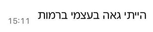 הייתי גאה בעצמי ברמות